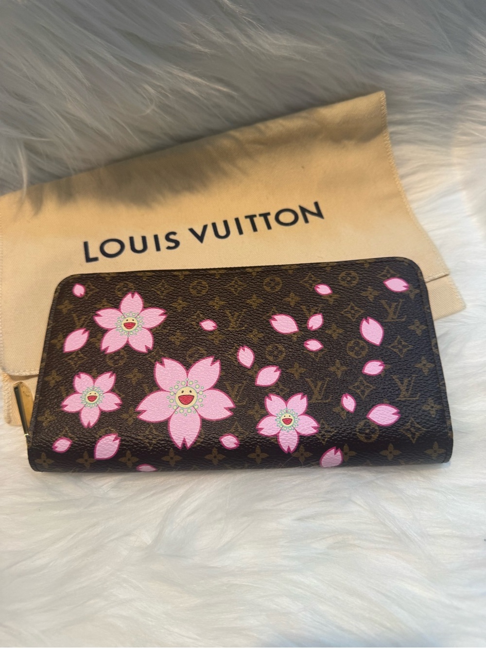 Louis Vuitton Murakami Blossoms Monogram Zippy Wallet